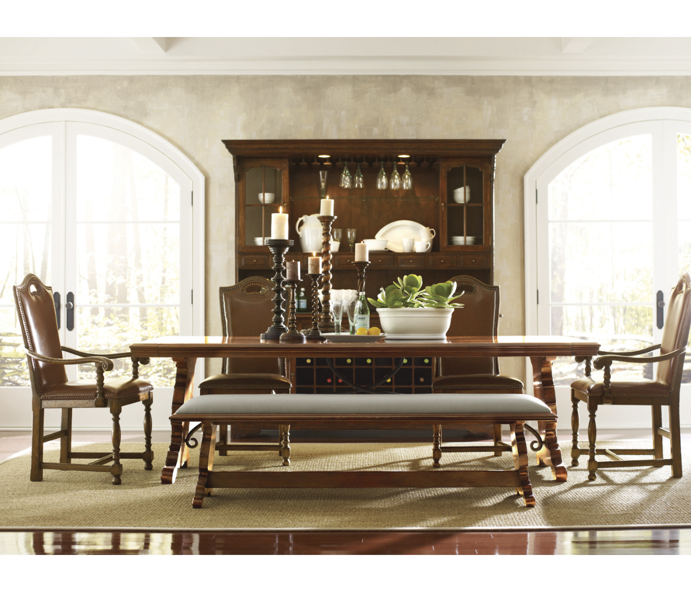 Traditional High Back Side Chair
