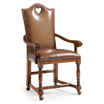 High Back Playing Card "Heart" Arm Chair