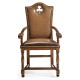 High Back Playing Card "Club" Arm Chair