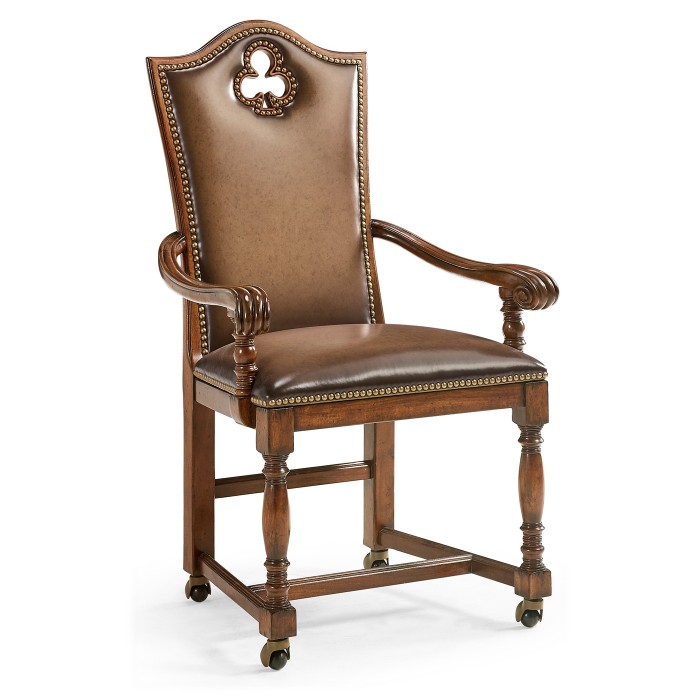 High Back Playing Card "Club" Arm Chair