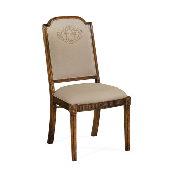 Windsor Side Chair with Gold Embroidery
