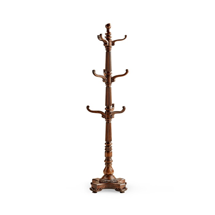 Victorian Style Mahogany Hat & Coat Rack