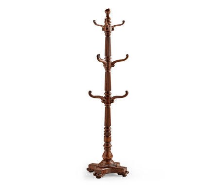 Victorian Style Mahogany Hat & Coat Rack