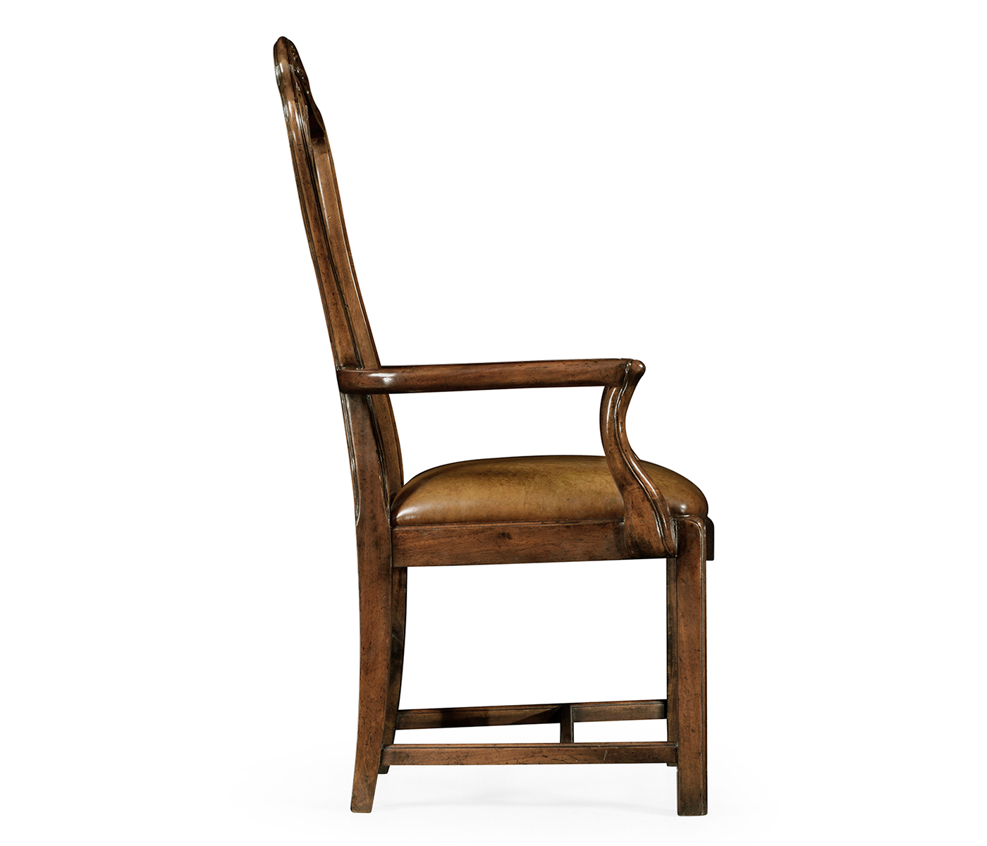 Mahogany Pierced Splat Back Arm Chair