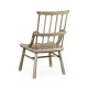 Rustic Grey Oak Country Side Chair with a Plank Seat