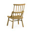 Rustic Natural Oak Country Side Chair with a Plank Seat