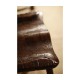 Rustic Dark Oak Country Side Chair with a Plank Seat