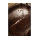Rustic Dark Oak Country Side Chair with a Plank Seat