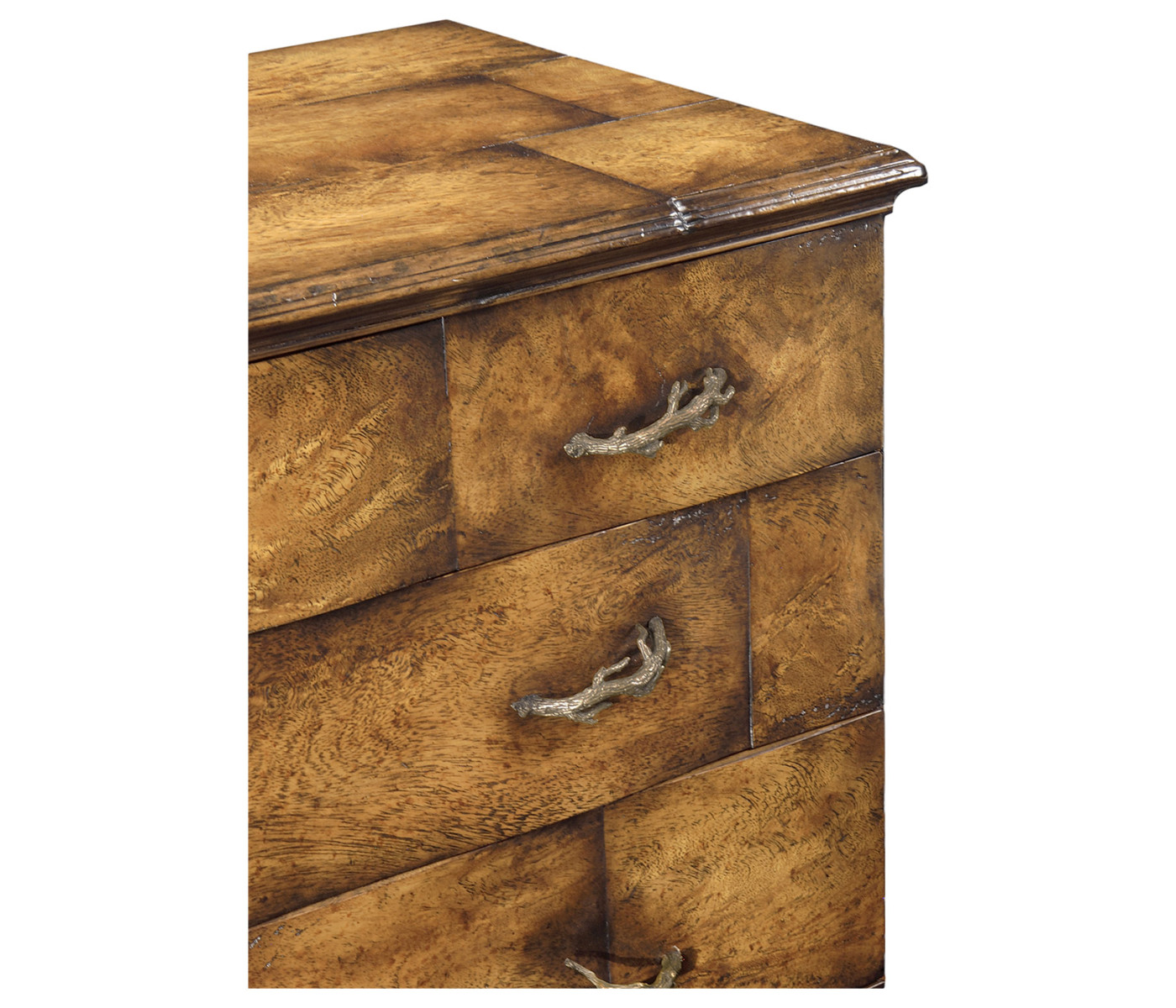 Rustic chest of four drawers heavy distress