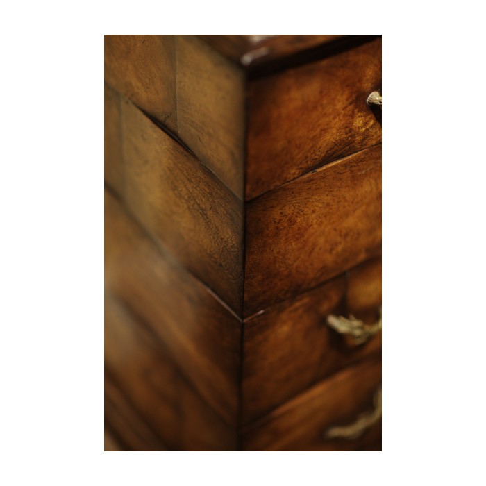Rustic chest of four drawers heavy distress