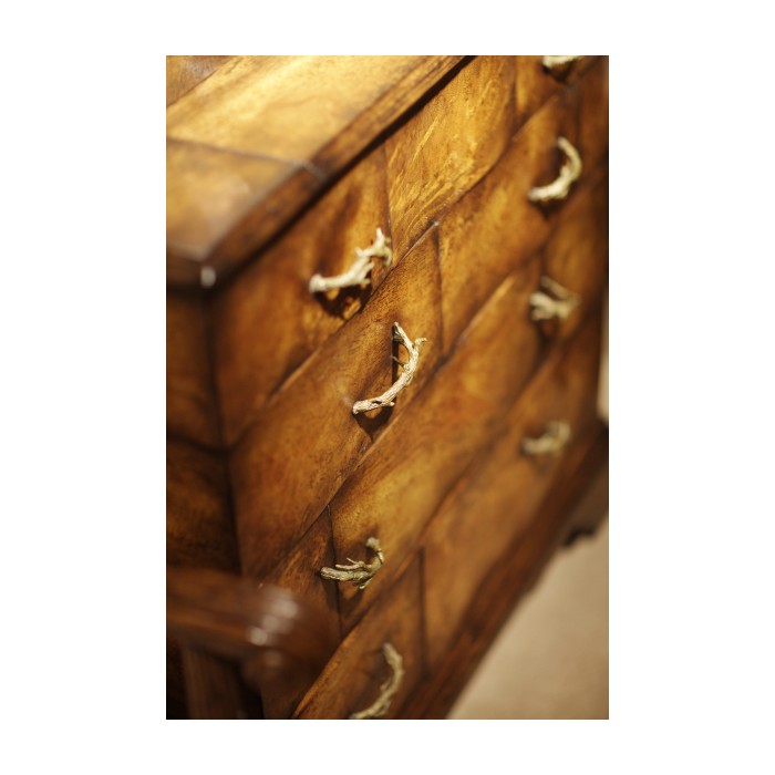 Rustic chest of four drawers heavy distress