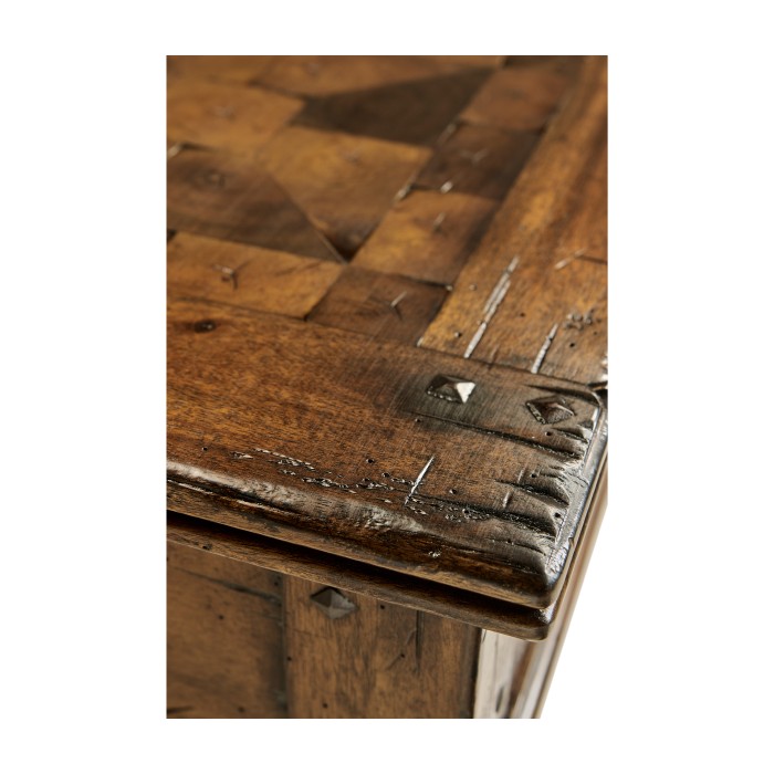 Walnut Oyster Parquet Console