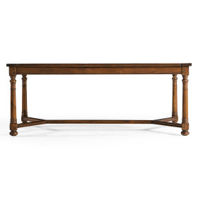 Walnut Rectangular Parquet Oyster Coffee Table