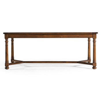 Walnut Rectangular Parquet Oyster Coffee Table