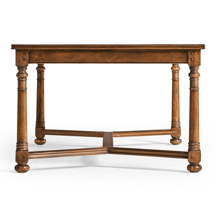 Walnut Rectangular Parquet Oyster Coffee Table