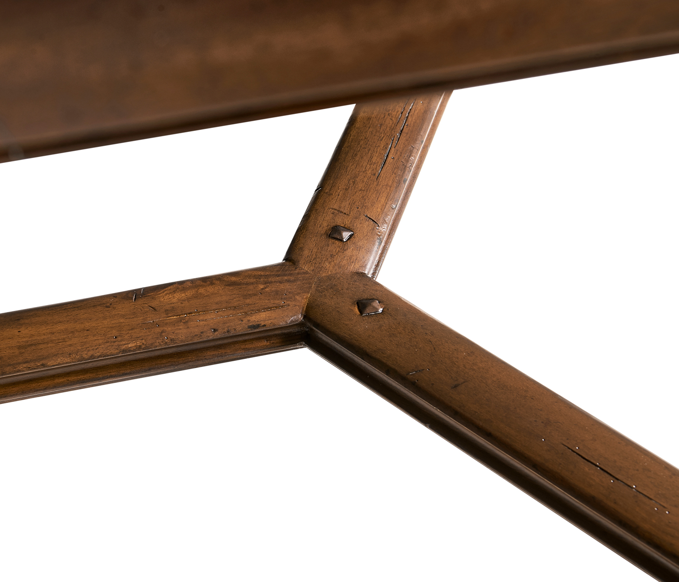 Walnut Rectangular Parquet Oyster Coffee Table