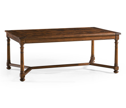 Walnut Rectangular Parquet Oyster Coffee Table