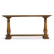 Large Figured Walnut Narrow Refectory Console