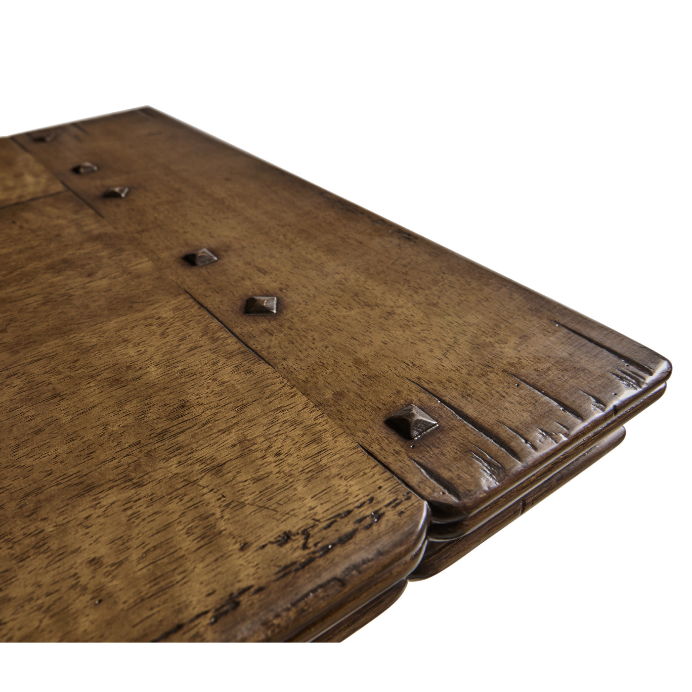 Large Figured Walnut Narrow Refectory Console