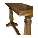Large Figured Walnut Narrow Refectory Console