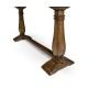 Large Figured Walnut Narrow Refectory Console