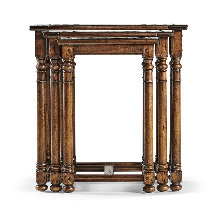 Nest of Three Country Oyster Tables