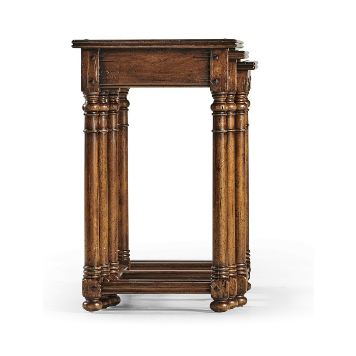 Nest of Three Country Oyster Tables