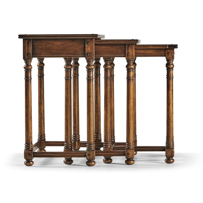 Nest of Three Country Oyster Tables