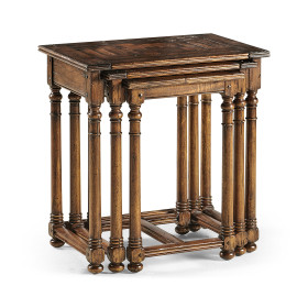 Nest of Three Country Oyster Tables