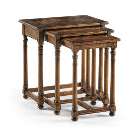 Nest of Three Country Oyster Tables