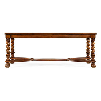 Oyster Coffee Table with a plain glass top