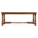 Oyster Coffee Table with a plain glass top