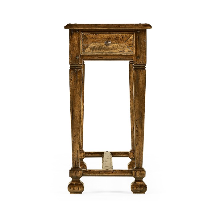 Narrow Walnut Side Table