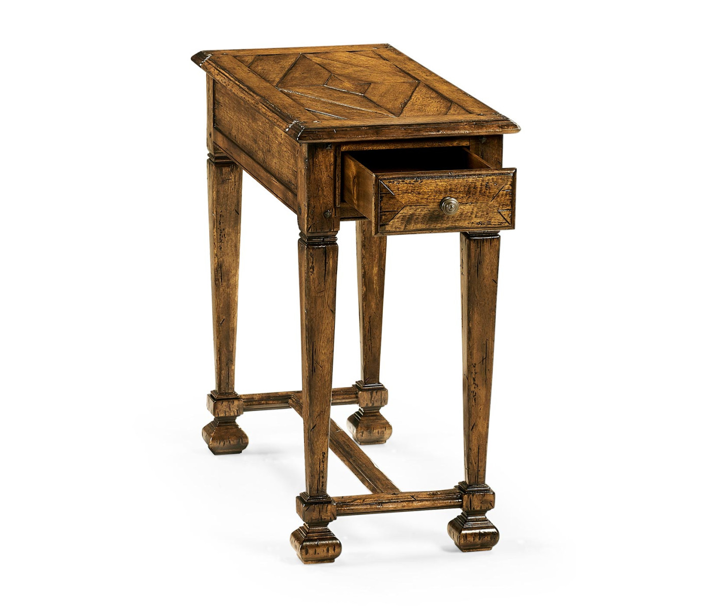 Narrow Walnut Side Table