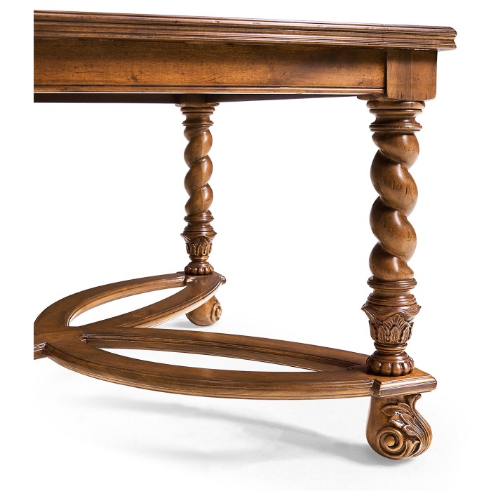 Rectangular oyster & églomisé coffee table