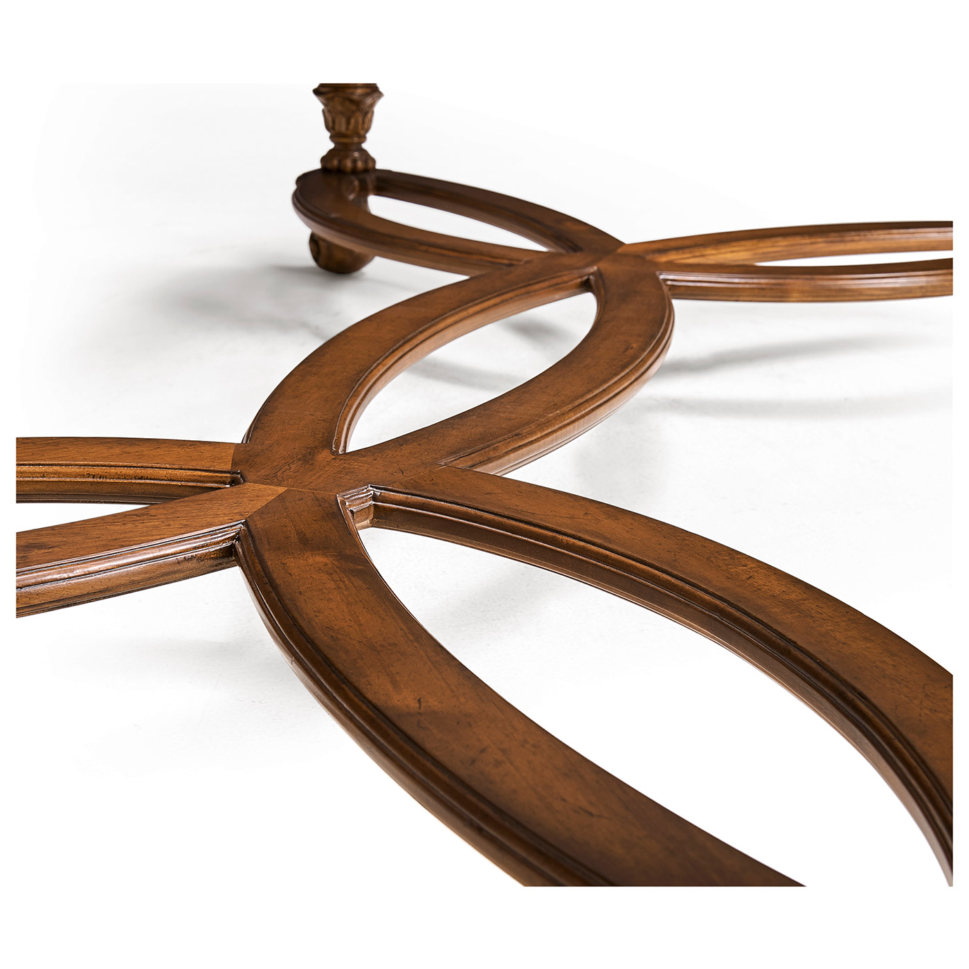 Rectangular oyster & églomisé coffee table