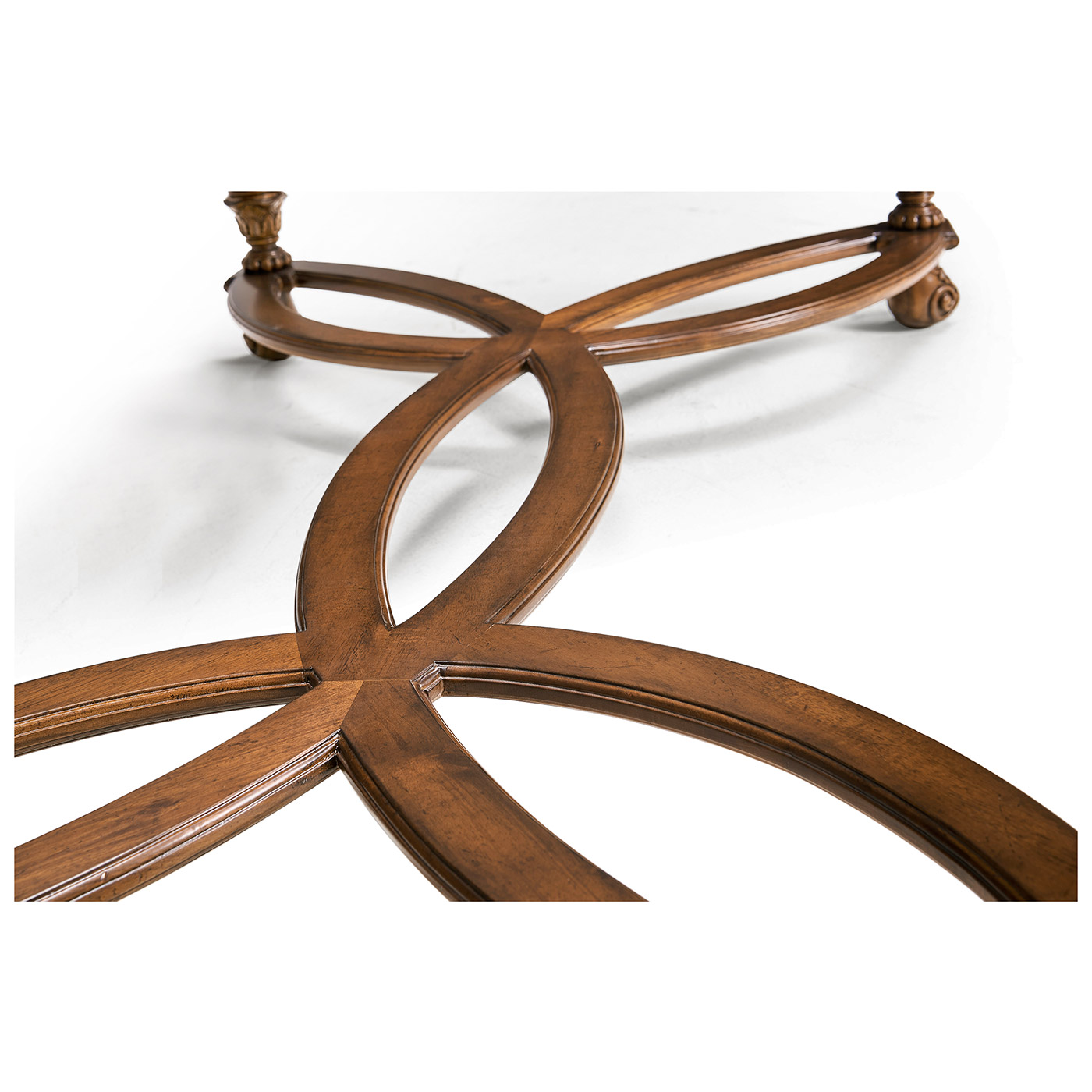 Rectangular oyster & églomisé coffee table