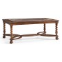 Rectangular oyster & églomisé coffee table
