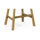 Rustic Natural Oak Arm Bar Stool