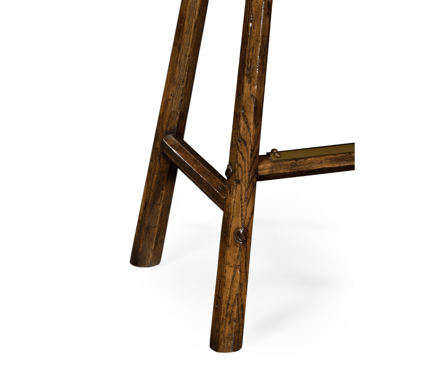 Rustic Dark Oak Side Bar Stool