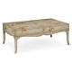 Painted floral coffee table