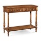 Panelled walnut console