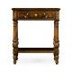 Country style walnut side table