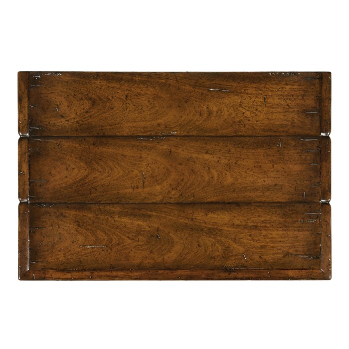 Country style walnut side table
