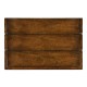 Country style walnut side table