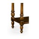 Country style walnut side table