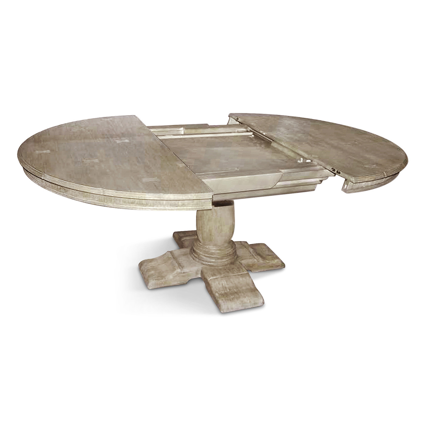 Extending Grey Oak Country Table 54