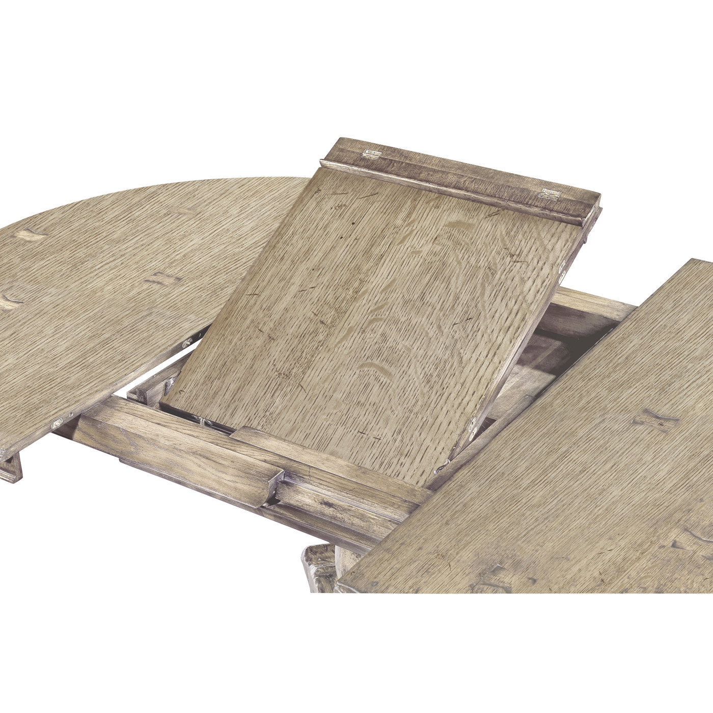 Extending Grey Oak Country Table 60