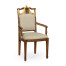 Neo-classical dining chair with gilded swag back (Arm)