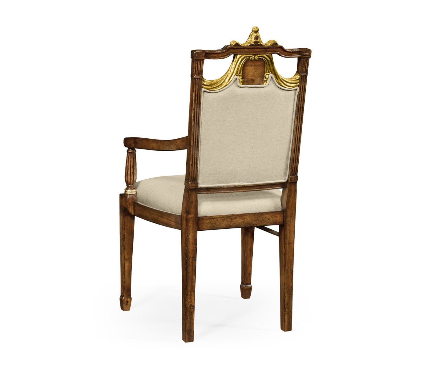 Neo-classical dining chair with gilded swag back (Arm)